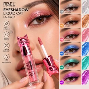 Sombras liquidas brillantes  Cat - Revel