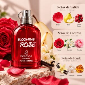 Perfume para mujer Blooming Rose - Bellespa