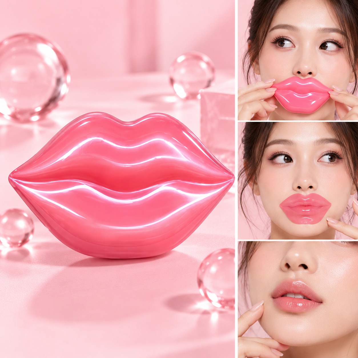 Parches Hidratantes de Colágeno Para Labios x20 pcs Bioaqua