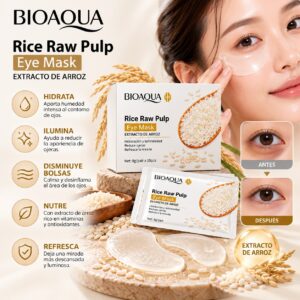 Parches Sachet De Ojos Linea De Arroz - Bioaqua