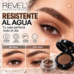 Kit de Cejas 3 en 1 (Polvo & Cream) - Revel