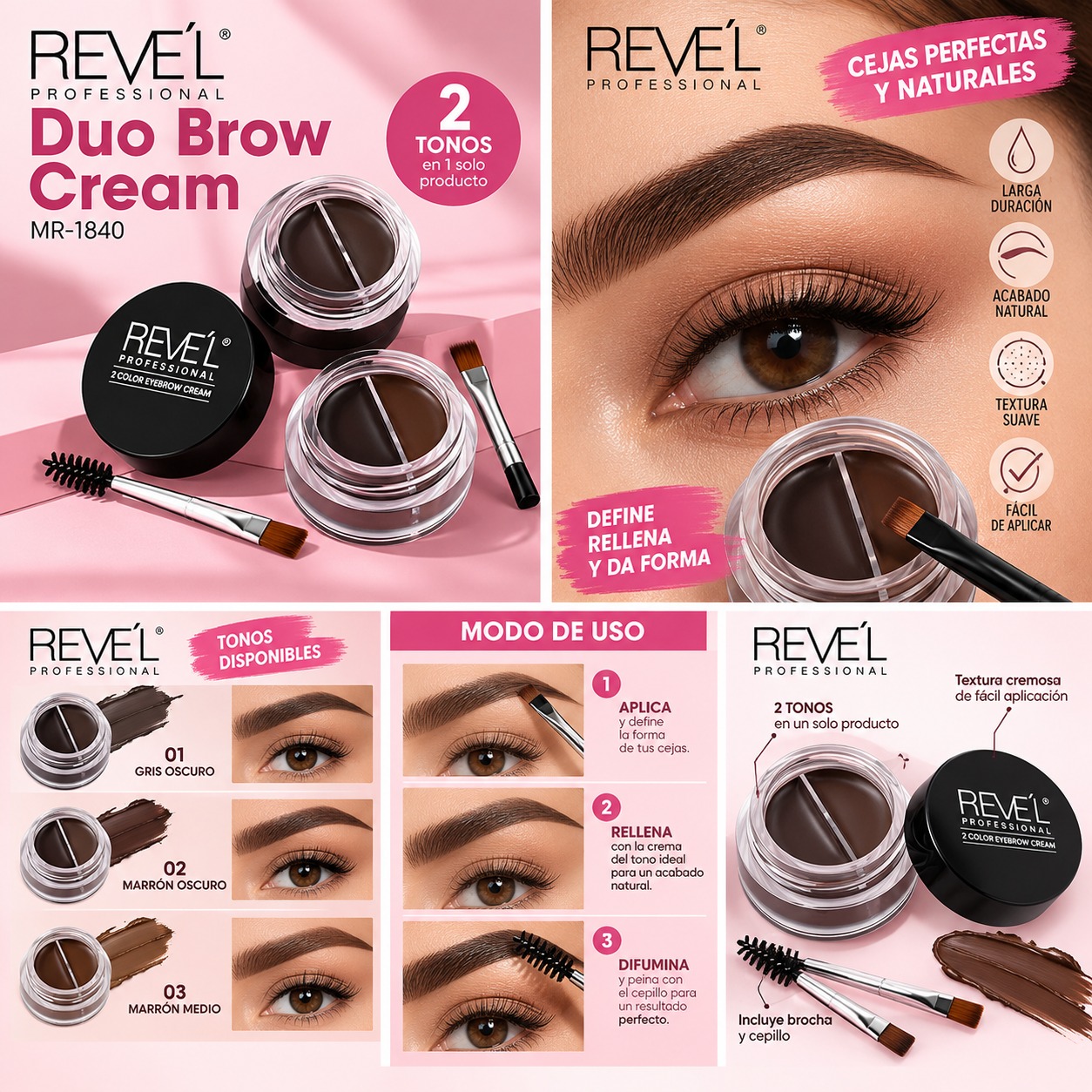 Pomada Para Cejas Color Eyebrow Cream