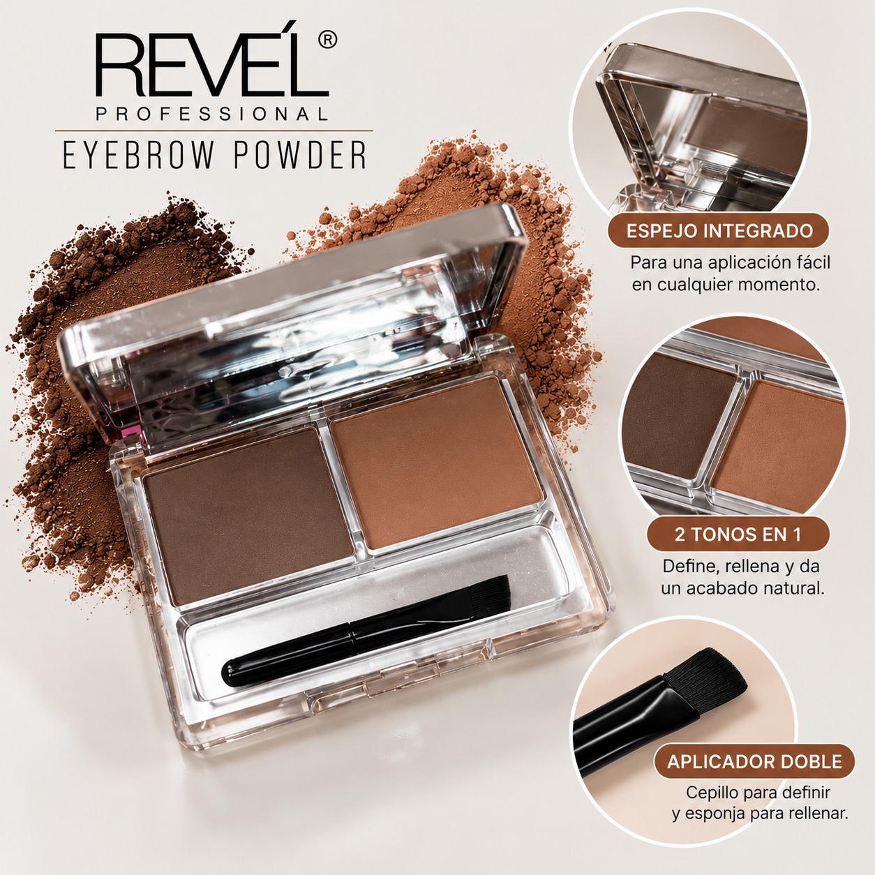 Sombra de Cejas Eyebrow Powder - Revel
