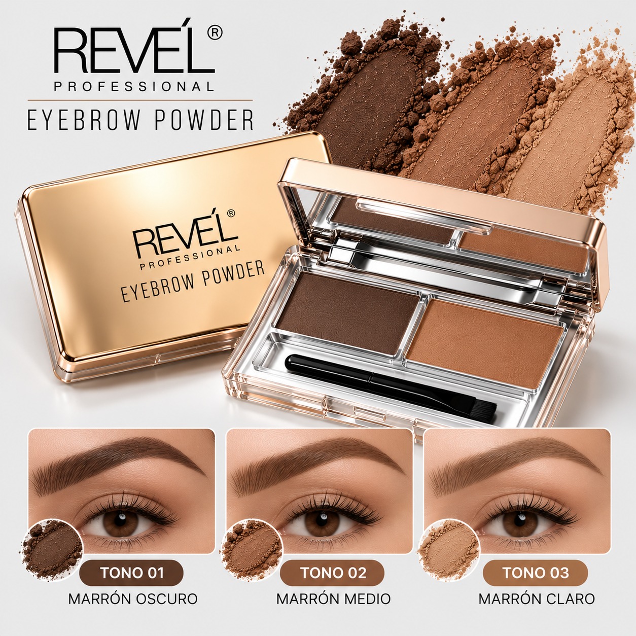 Sombra de Cejas Eyebrow Powder - Revel